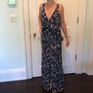Scoop NYC Maxi Silk Printed Dress